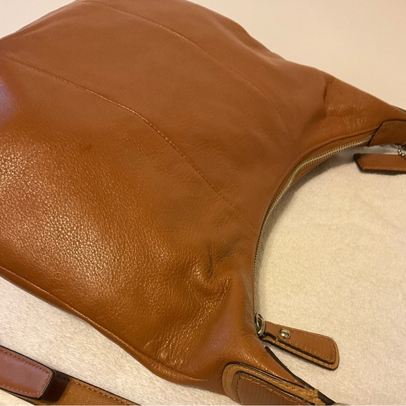Coach Kristin Leather Hobo Crossbody Bag Brown - Picture 4 of 6